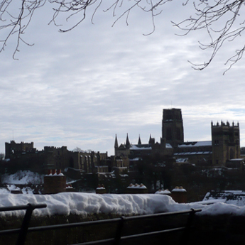 The viewing platform in front of Durham Railway Station offers one of the best panoramic views of the World Heritage Site. From that vantage point, the significance of the Cathedral and Castle as symbols of the Bishops of Durham's dual secular and religious power is very clear.